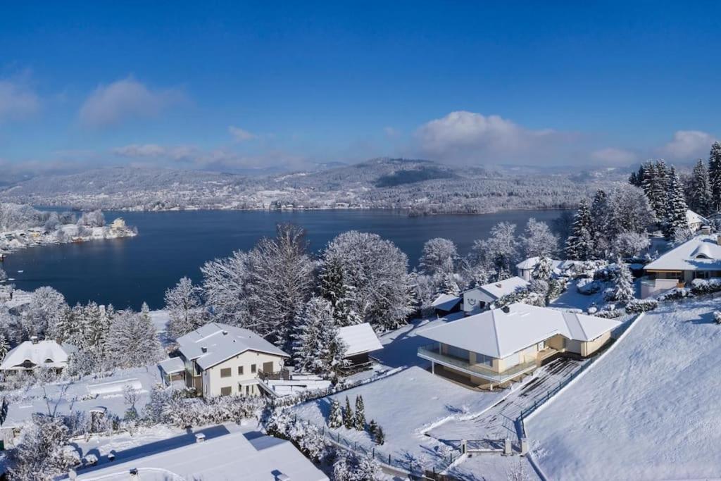 Haus Sonnenhang +Seeblick+Pool Reifnitz Bagian luar foto